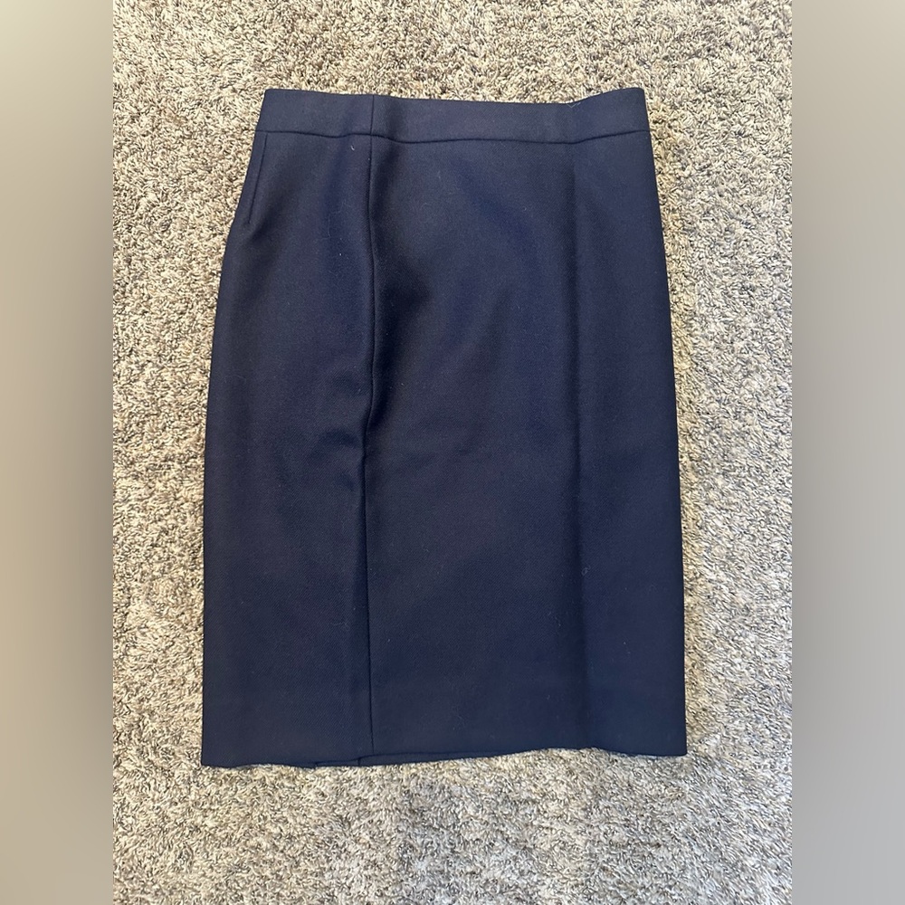 J. Crew Navy Pencil Skirt
